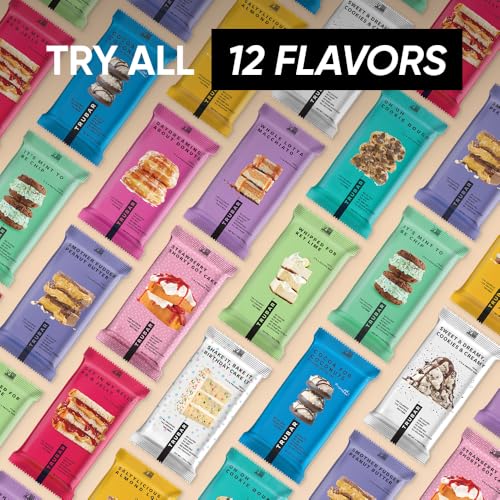 TruBars Vegan Protein Bars - Soy Free, Dairy Free, Gluten Free Protein Bars - No Sugar Alcohols - Non-GMO - 12g of Protein