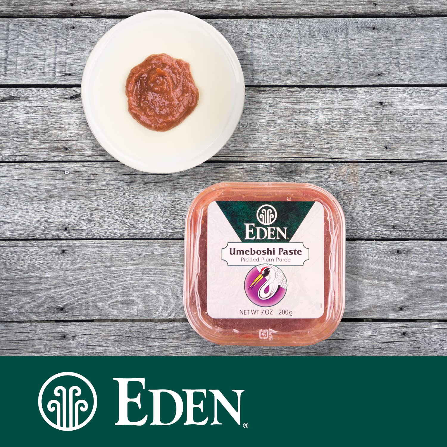 Eden Umeboshi Paste, Pickled Ume Plum Puree, Artisan Made in Japan, No MSG, No Chemical Additives, 7oz
