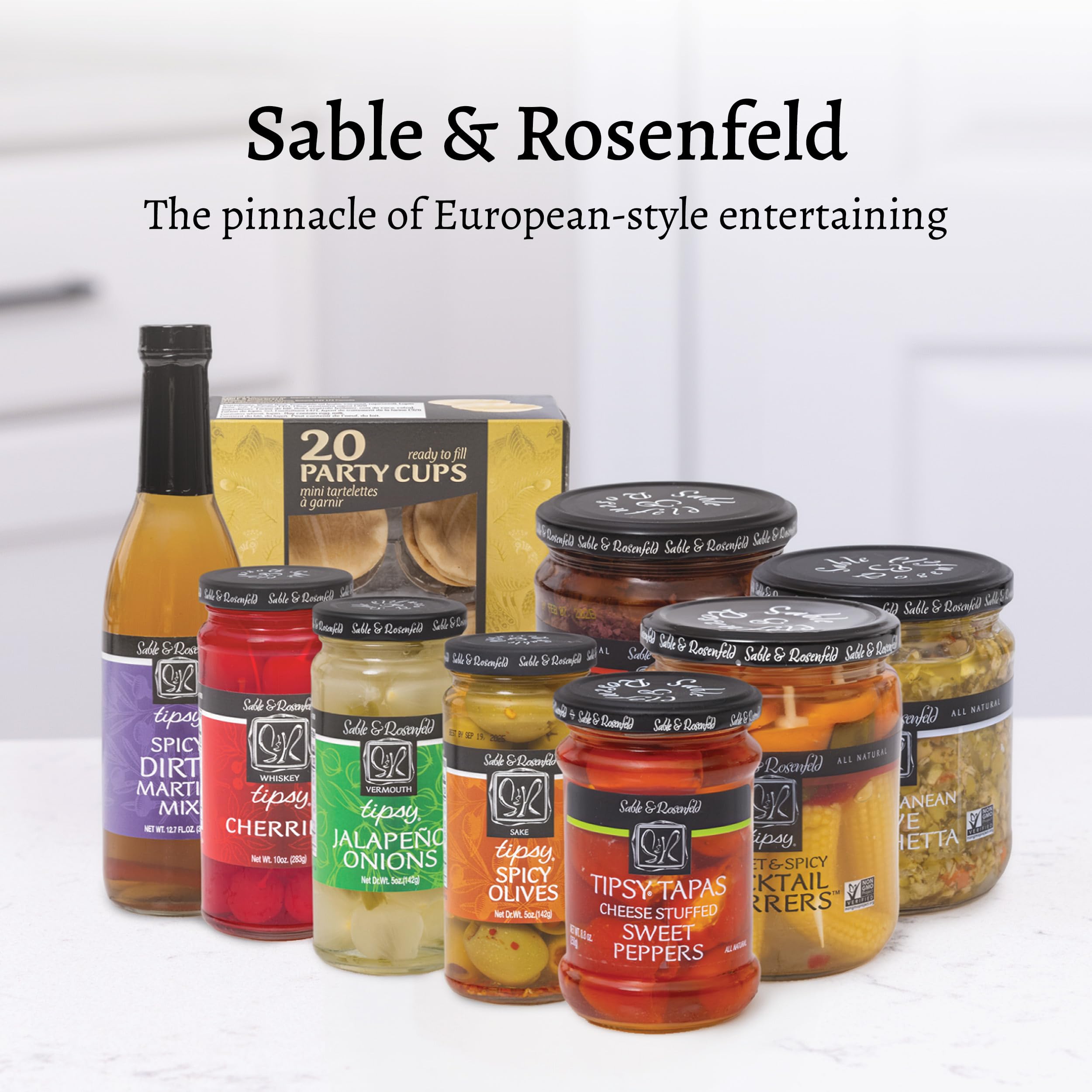 Mediterranean Olive Bruschetta - Gluten-Free Sandwich Spread with Olive Oil for Muffuletta, Sandwiches, Dips, Crackers, Salads, & Appetizers, Kosher - Sable & Rosenfeld