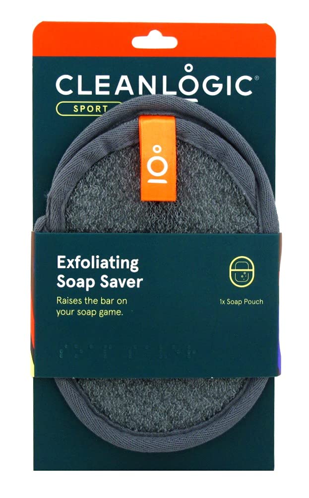 Clean Logic Sport Exfoliating Soap Saver (Pack of 6)