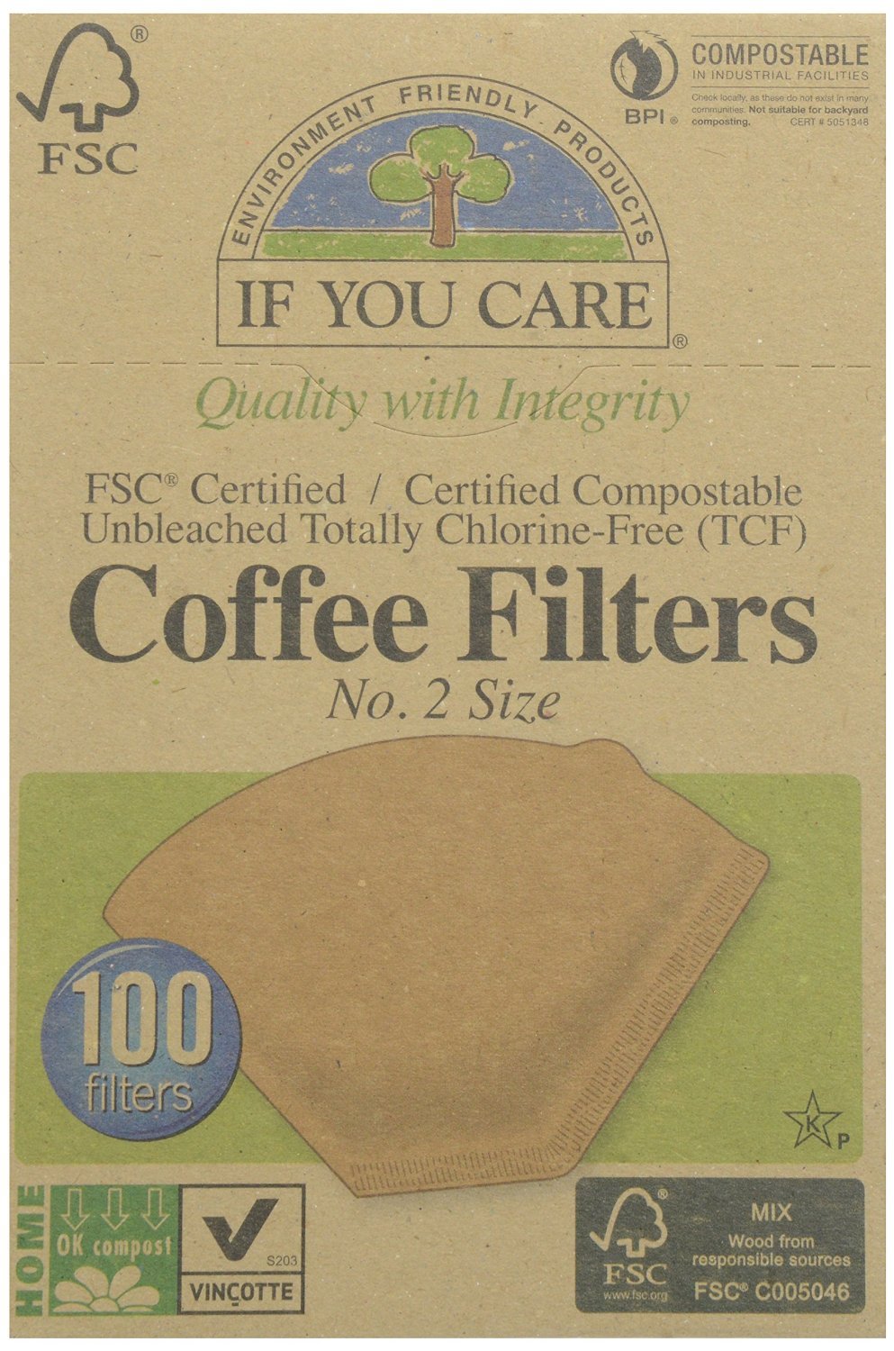 Iyc Coffee Filter- #2 Fsc Size 100ct