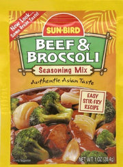 Sunbird Seasoning Beef & Broccoli 1.0 OZ(Pack of 10) by Sun Bird