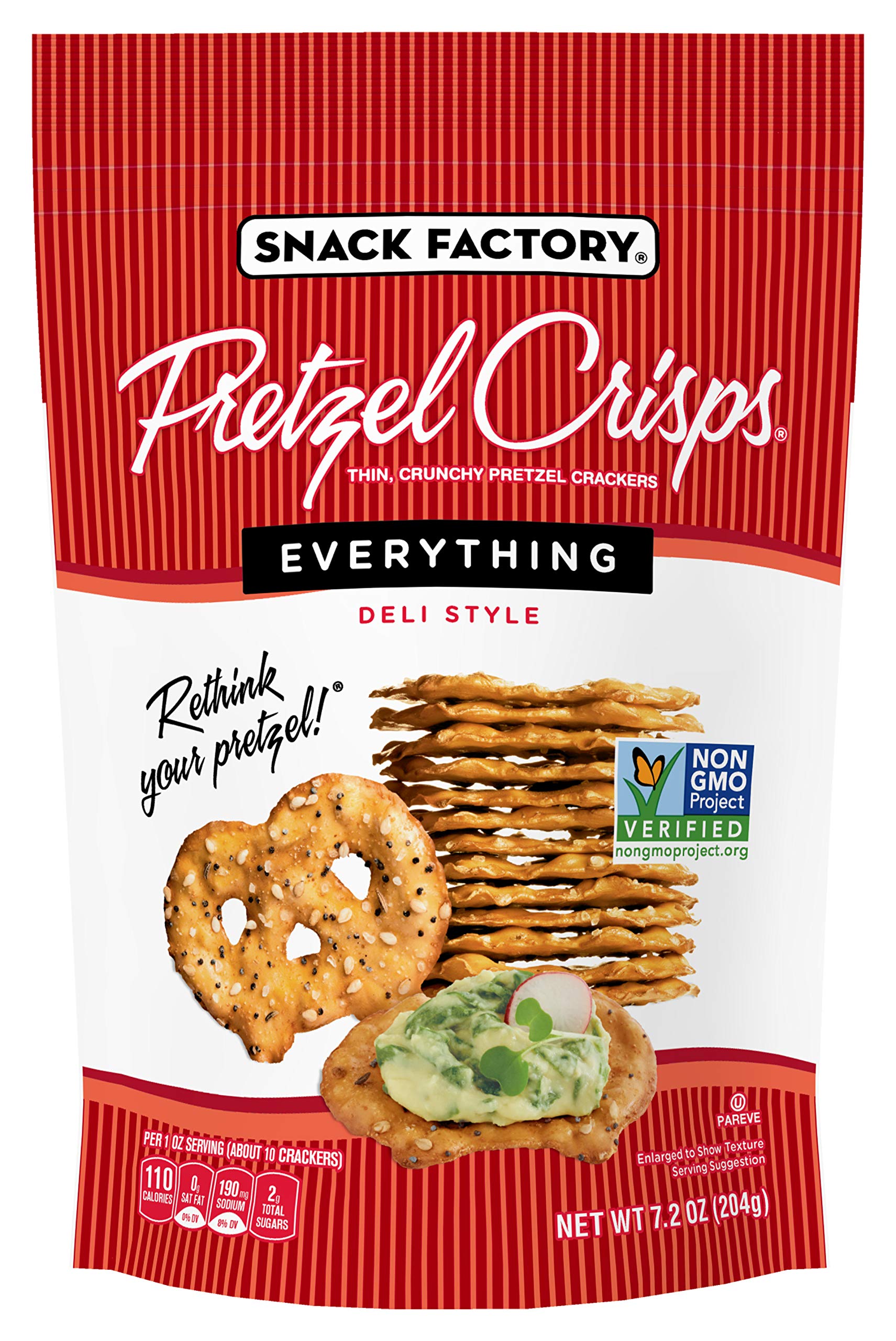 Snack Factory Pretzel Crisps, Buffalo Wing, 7 oz