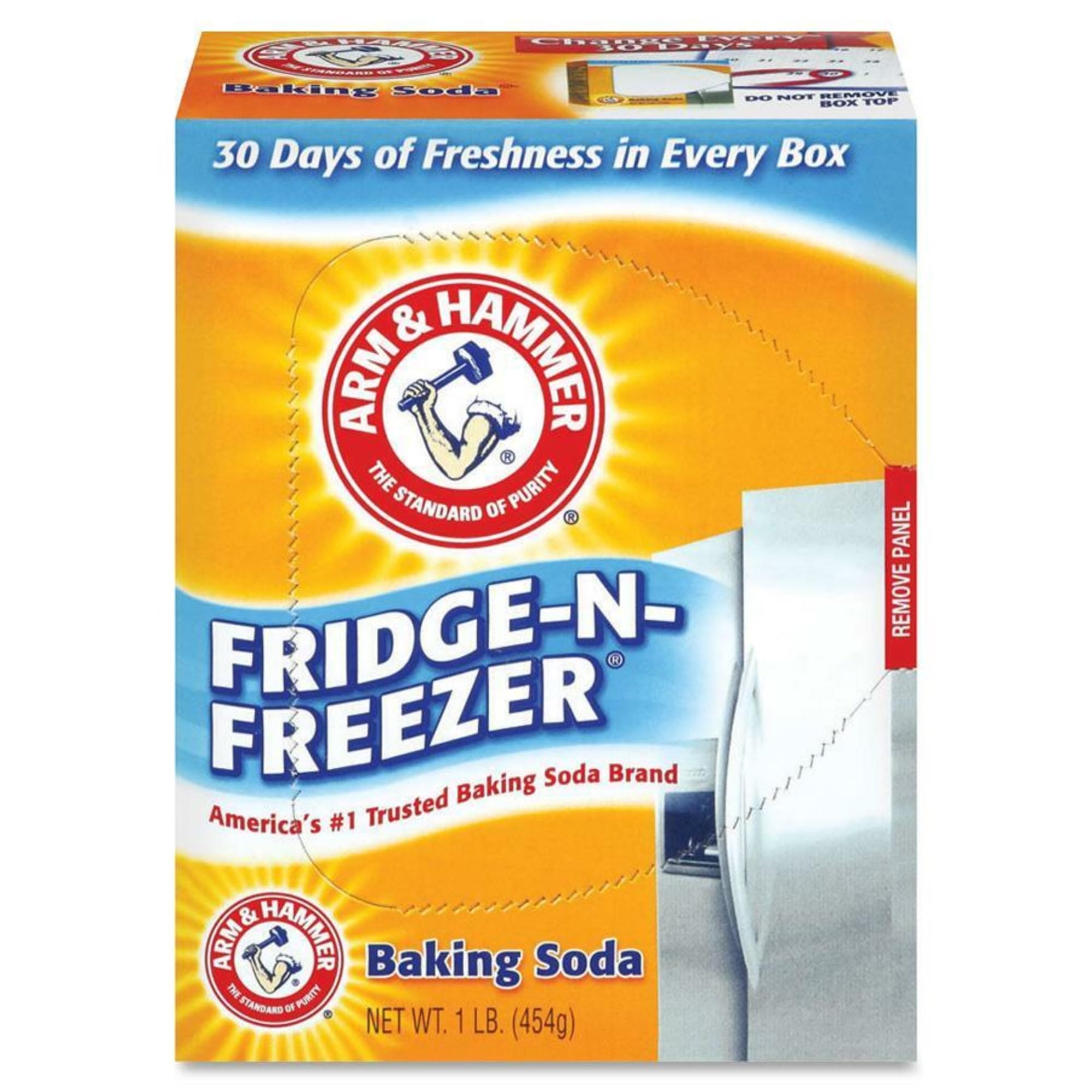 Arm & Hammer Fridge-N-Freezer Baking Soda Odor Absorber, 14 Ounces (Pack of 6)