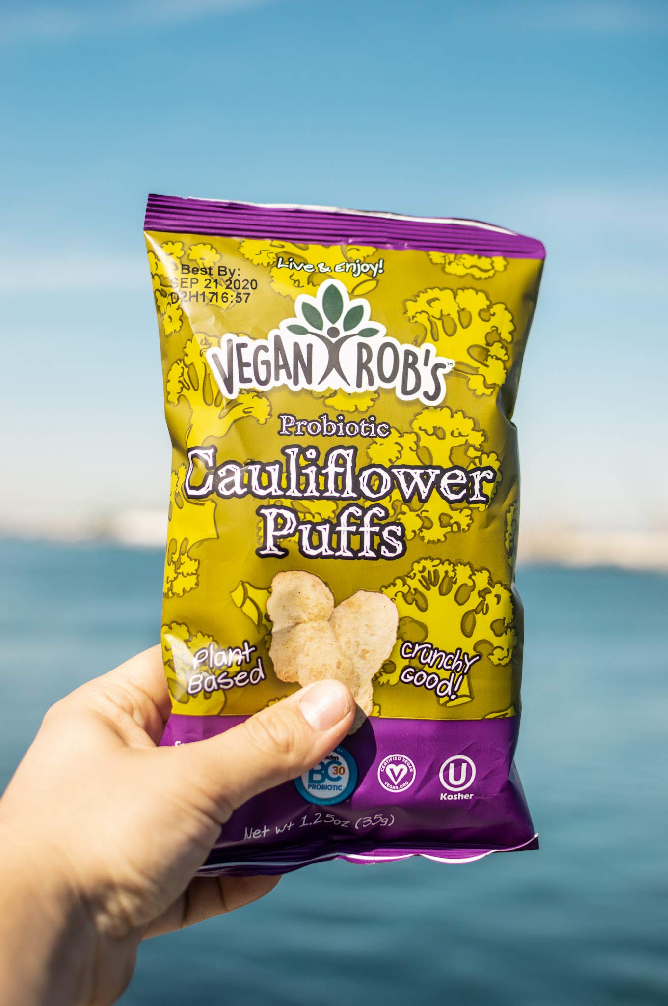 Vegan Rob's Puffs, Cauliflower, Gluten Free Snack