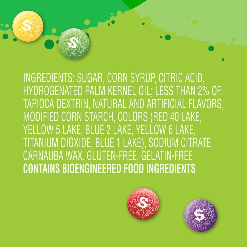 SKITTLES Sours Chewy Candy Bulk, 9 Oz Resealable Bags, 8 Count Bags, Bulk Box