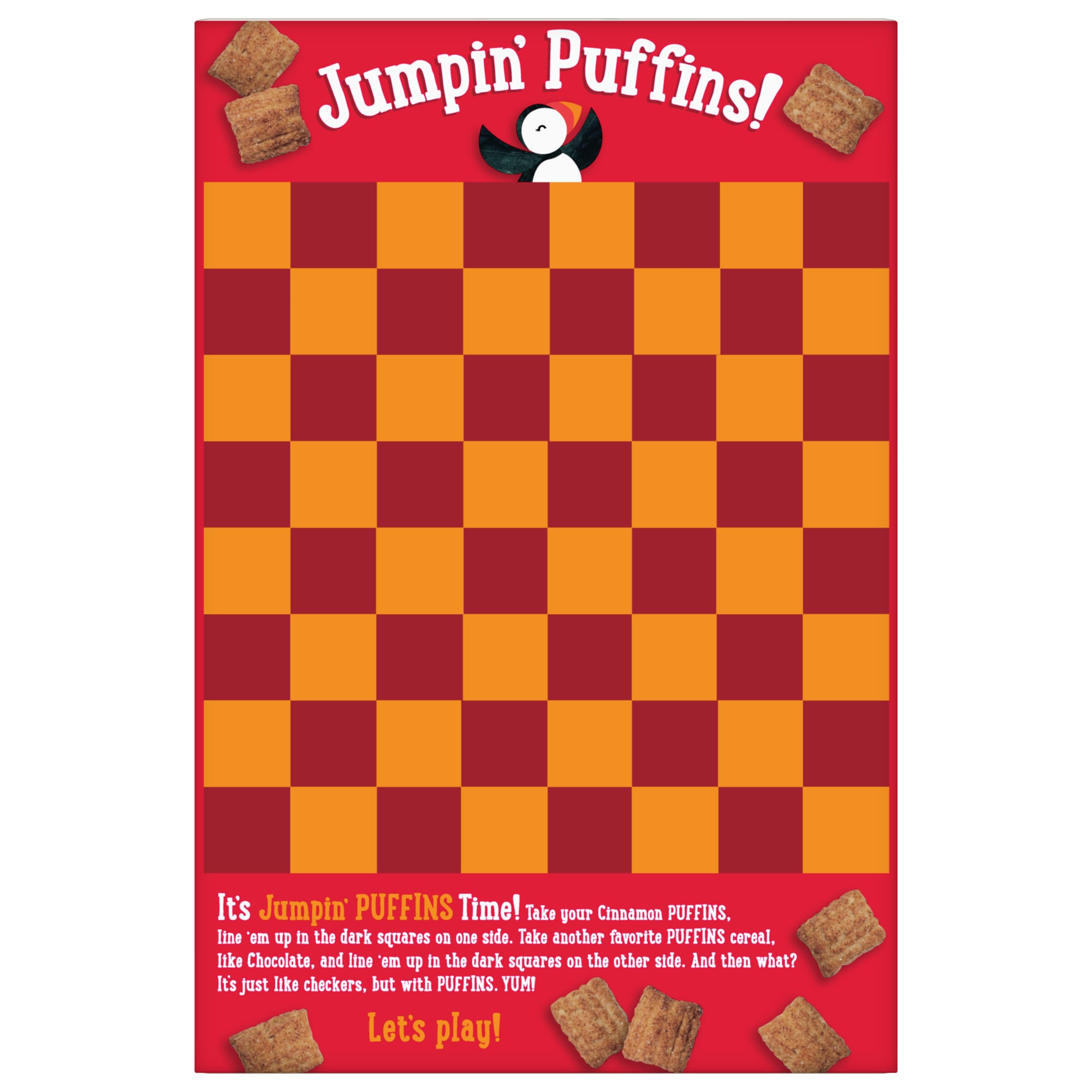 Barbara's Original Puffins Cereal, Puffed Kids Cereal with Corn and Oats, Vegan, Kosher, Non-GMO Project Verified, 10 OZ Box (Pack of 6)