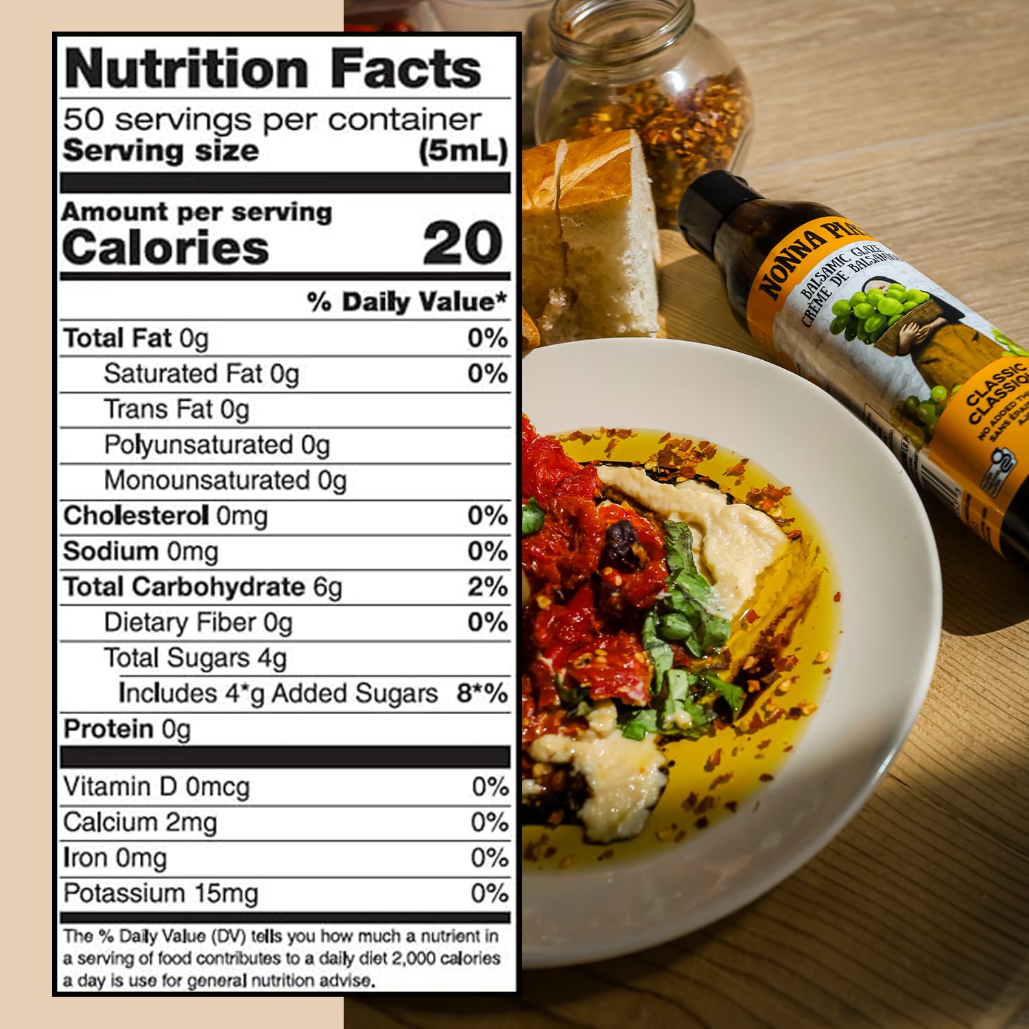 Nonna Pia’s Classic Balsamic Glaze - IGP Certified Balsamic Vinegar Glaze from Modena - Thick, Velvety Balsamic Glaze Drizzle for Meat, Salads, Veggies - Non-GMO, Gluten-Free - 8.45oz (Pack of 1)