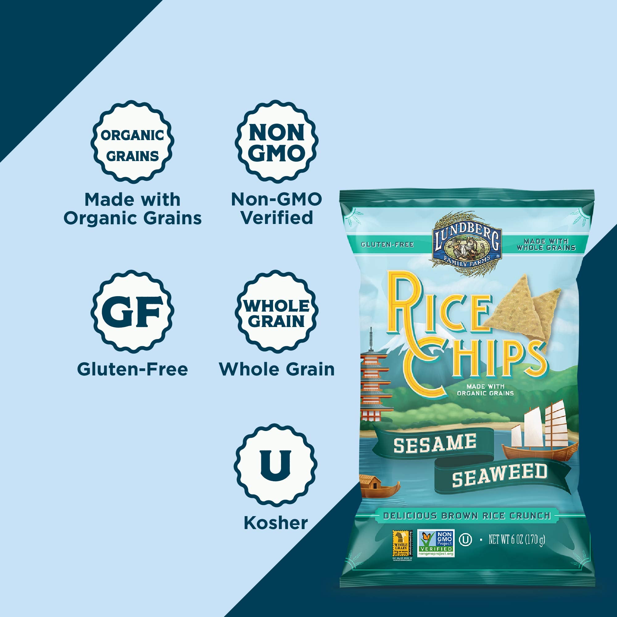 Lundberg Rice Chips Made with Organic Grains