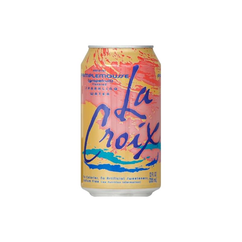 La Croix Sparkling Water, Grapefruit ,12 fl oz, Single can, Zero Calorie, Zero Sweetener