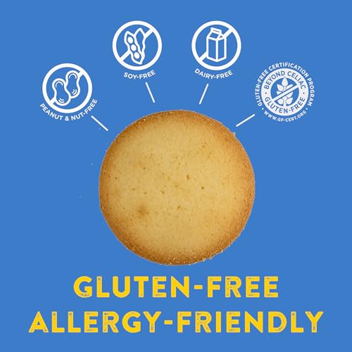 Kinnikinnick - Lemon Wafers - Gluten Free, Allergy Friendly Cookies - 6.3 oz. Boxes - 6 Pack