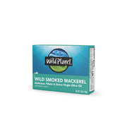 Wild Planet Wild Smoked Mackerel Fillets in Extra Virgin Olive Oil, Tinned Fish, Canned Salmon, Sustainably Wild-Caught, Non-GMO, Keto and Paleo, 3.9 oz