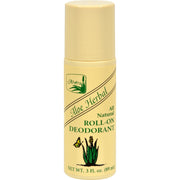 Alvera All Natural Roll-On Deodorant Aloe Herbal - 3 fl oz2