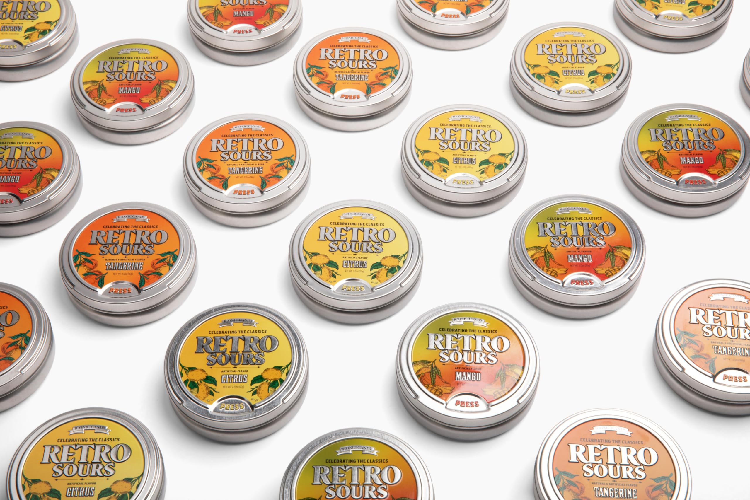 Retro Sours | Hard Tangy Candy | Brought To You By Iconic Candy