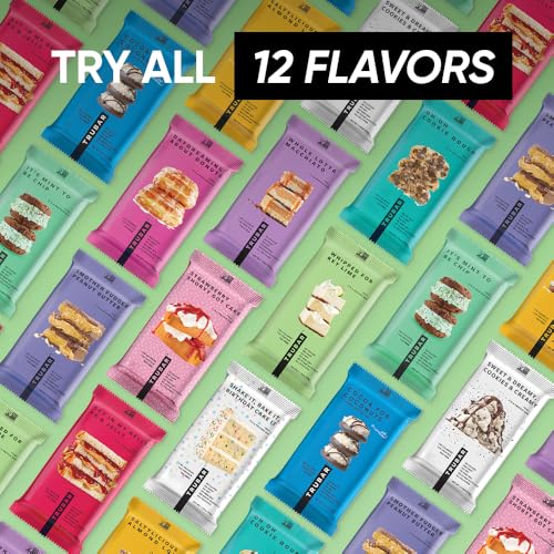 TruBars Vegan Protein Bars - Soy Free, Dairy Free, Gluten Free Protein Bars - No Sugar Alcohols - Non-GMO - 12g of Protein