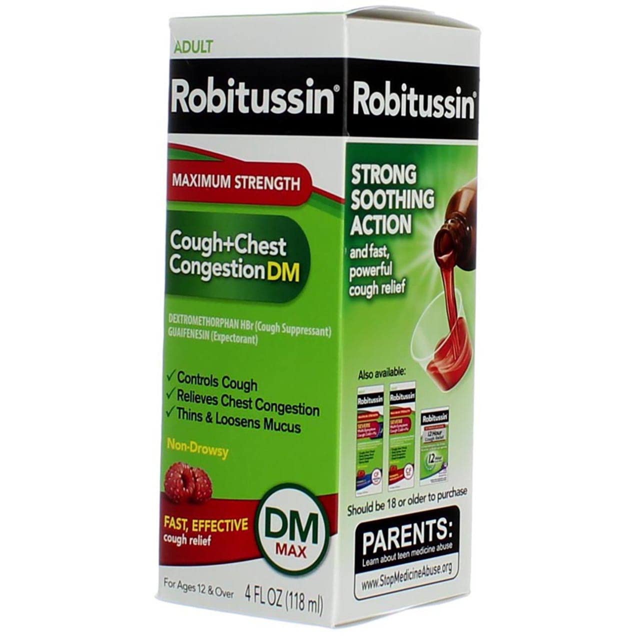 Robitussin Adult Cough+Chest Congestion DM Liquid Maximum Strength - 4 oz
