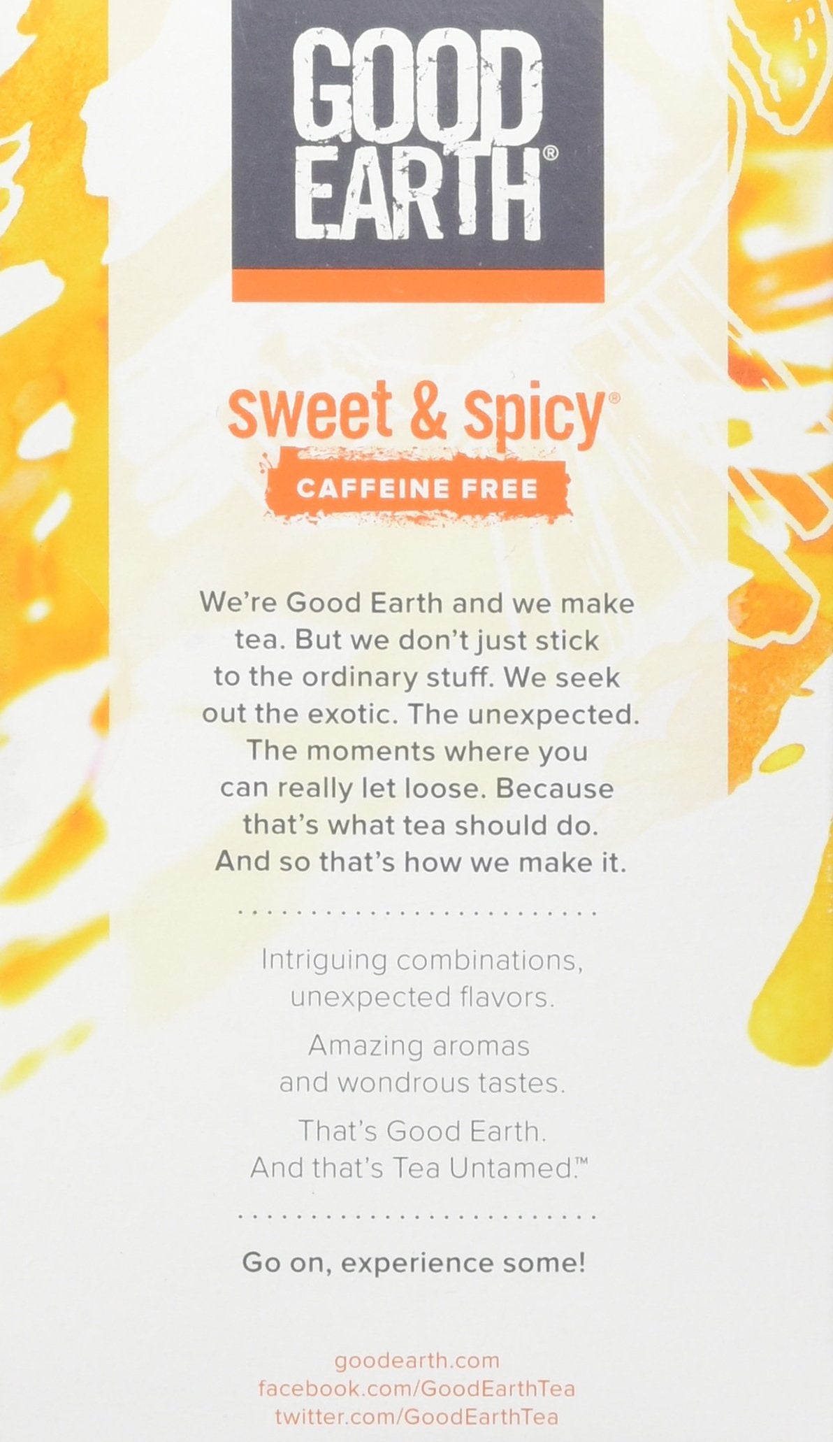 Good Earth Original Caffree, 18 bags per pack -- 6 packs per case.6
