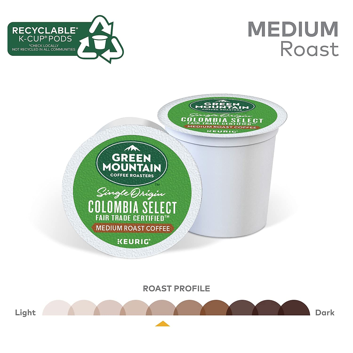 Green Mountain Coffee Roasters Nantucket Blend, Single-Serve Keurig K-Cup Pods, Medium Roast Coffee Pods, 72 Count