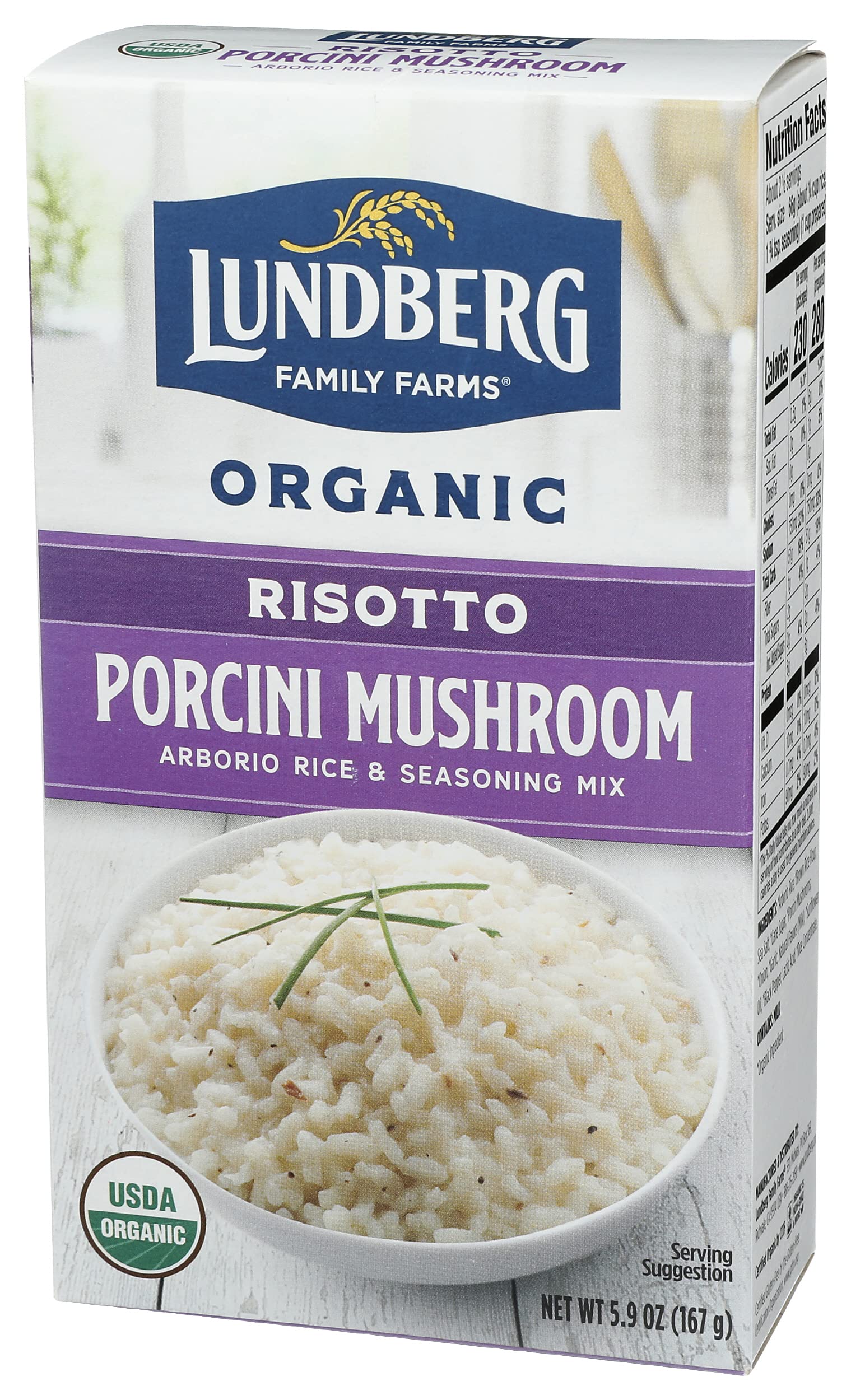Lundberg Family Farms, Risotto Porcini with Wild Porcini