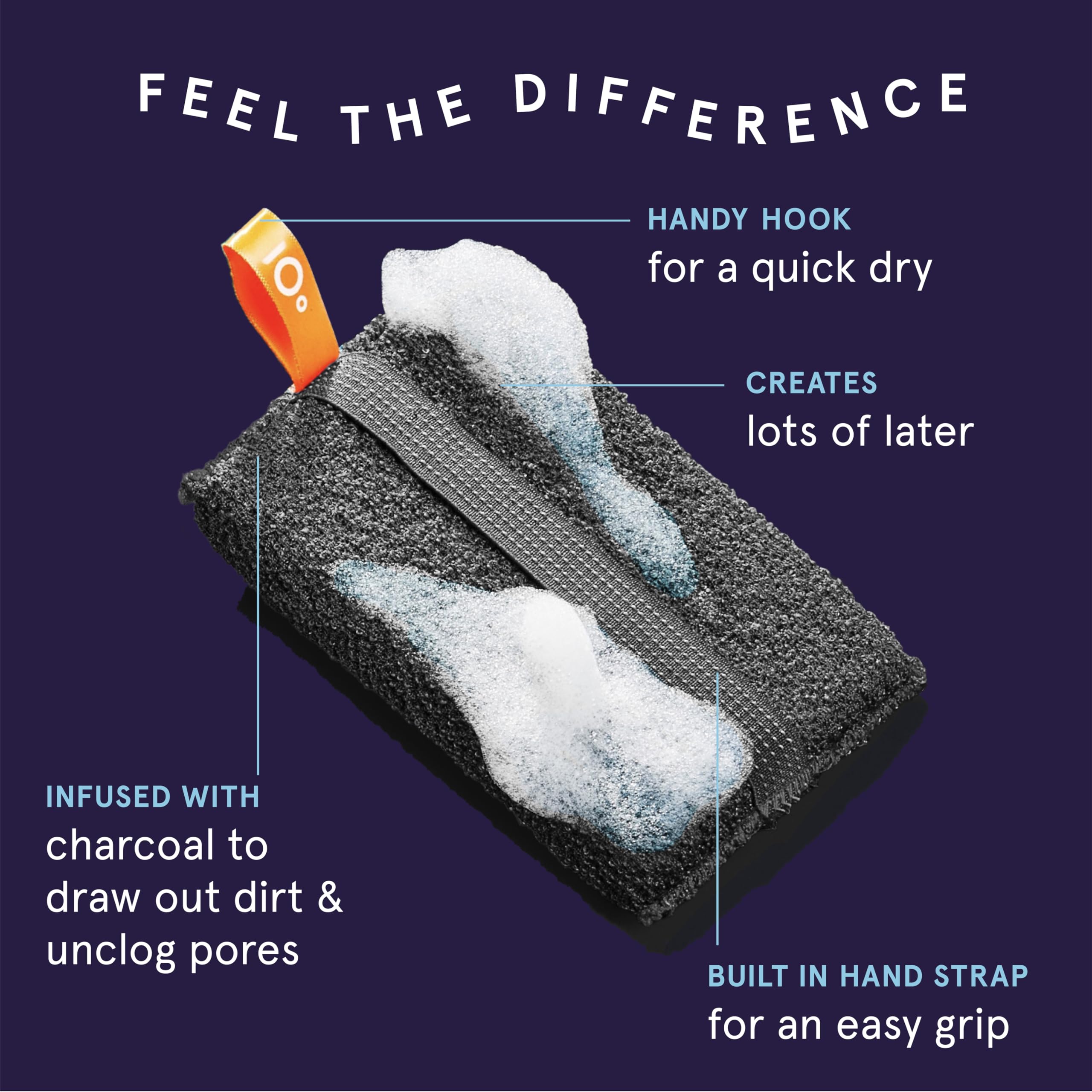 Cleanlogic Detox Purifying Charcoal Body Scrubber (Pack of 1)