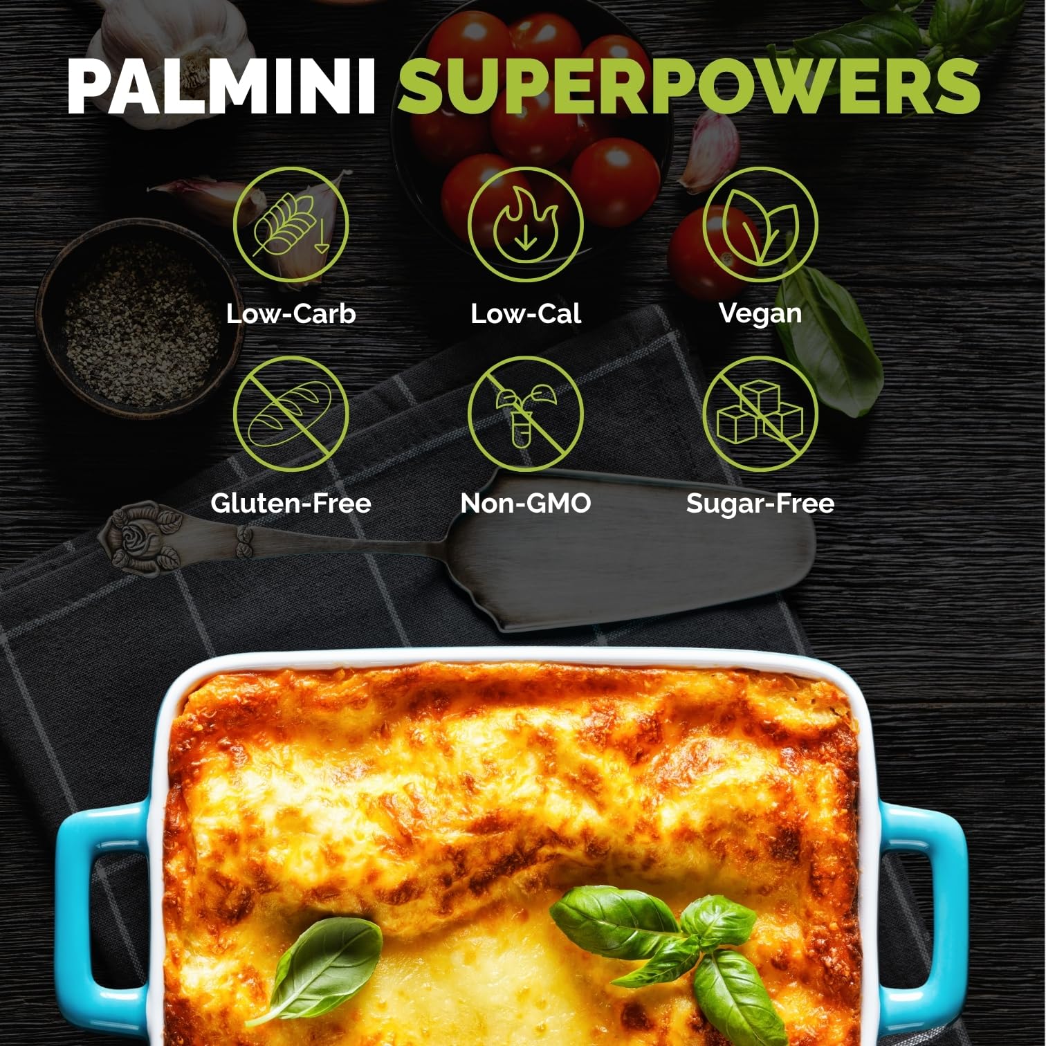 Palmini Lasagna Sheets | Low-Carb, Low-Calorie Hearts of Palm Lasagna Sheet | Keto, Gluten Free, Vegan, Non-GMO | As seen on Shark Tank |(12 Ounce - Pack of 1)