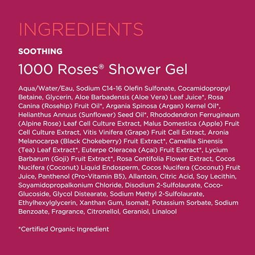 Andalou Naturals 1000 Roses Soothing Shower Gel