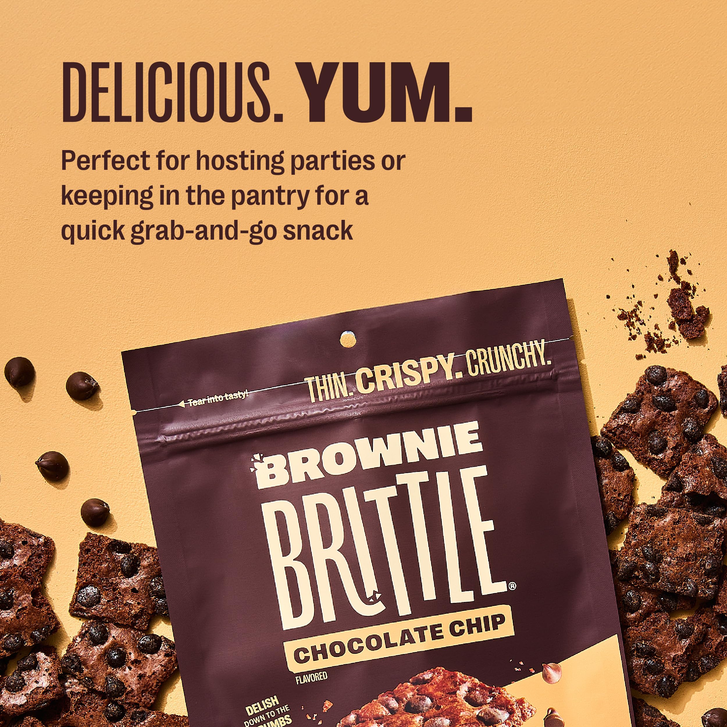 Sheila G's Brownie Brittle, Chocolate Chip, 5 Oz
