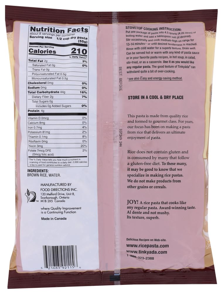 Tinkyada Pasta Brwn Rice Penne
