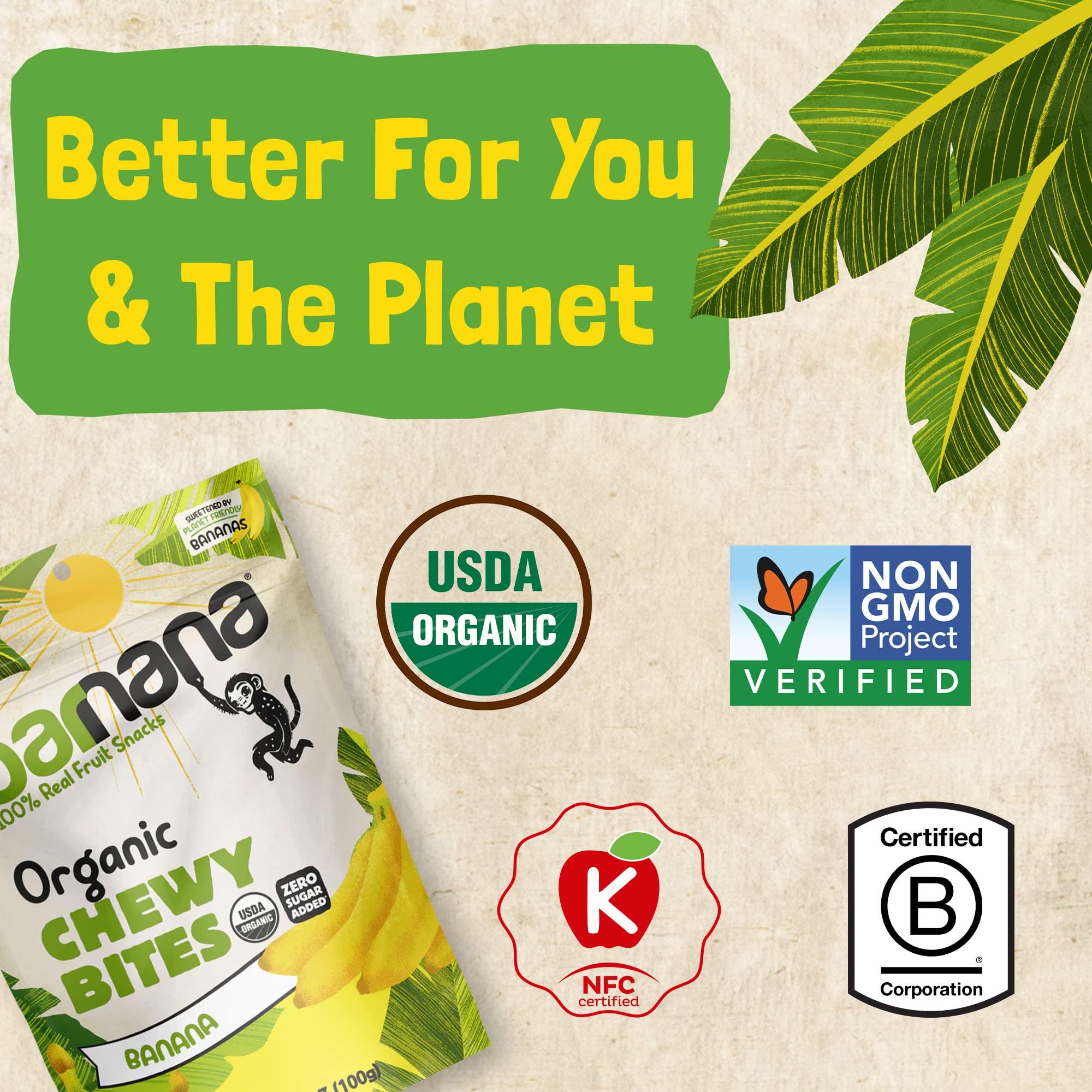 Barnana Organic Chewy Banana Bites