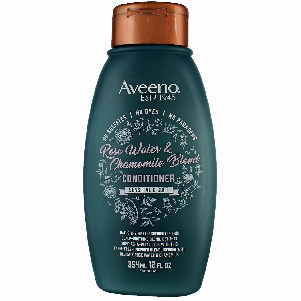 Aveeno Conditioner Rosewater & Chamomile Blend 12 Ounce 354ml Pack