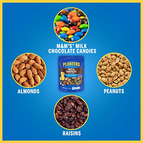 Planters Nuts & Chocolate M&M's (6 oz Bags, Pack of 12)