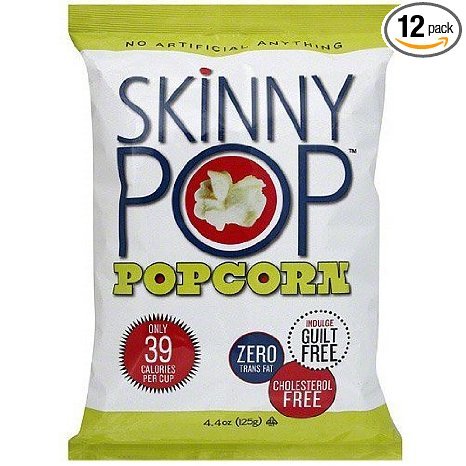 SKINNYPOP Popcorn All Natural Popcorn - 4.4 OZ - CS x12