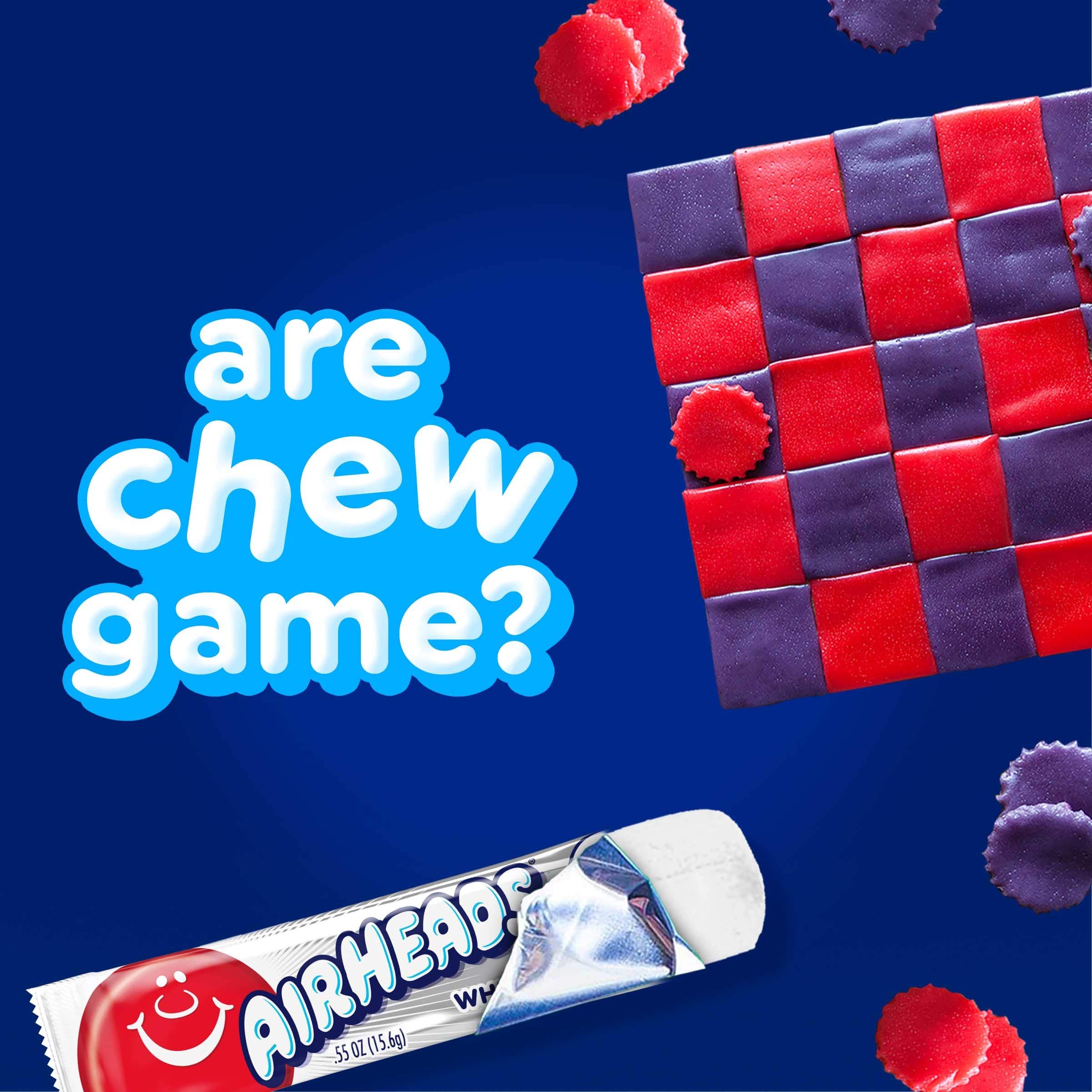 Airheads Variety 5 Full Size Bars Pack with Counter Display, Assorted Flavors