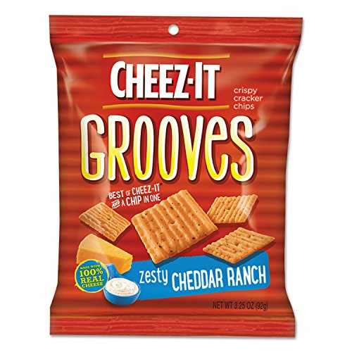 B00QFOD8V8– Sunshine Cheez-it Grooves Crackers, Zesty Ranch, 3.25 Bag, 6/Box
