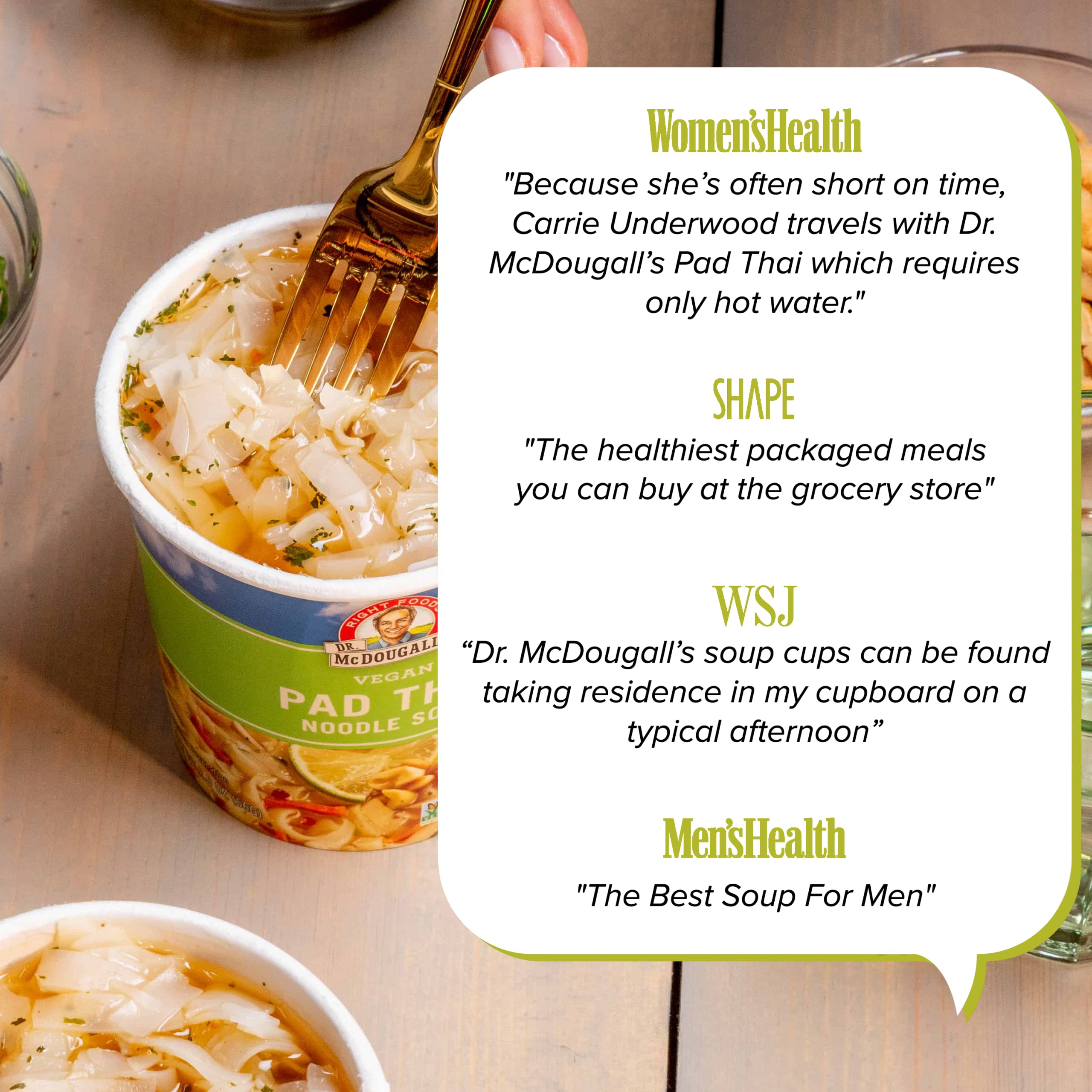 Dr. McDougall's Vegan Chicken Soup - Chicken Noodle Soup - Organic Ramen Noodle Cups - Low Sodium Vegan Soup with Instant Noodles - 1.4 Ounces - Pack of 6