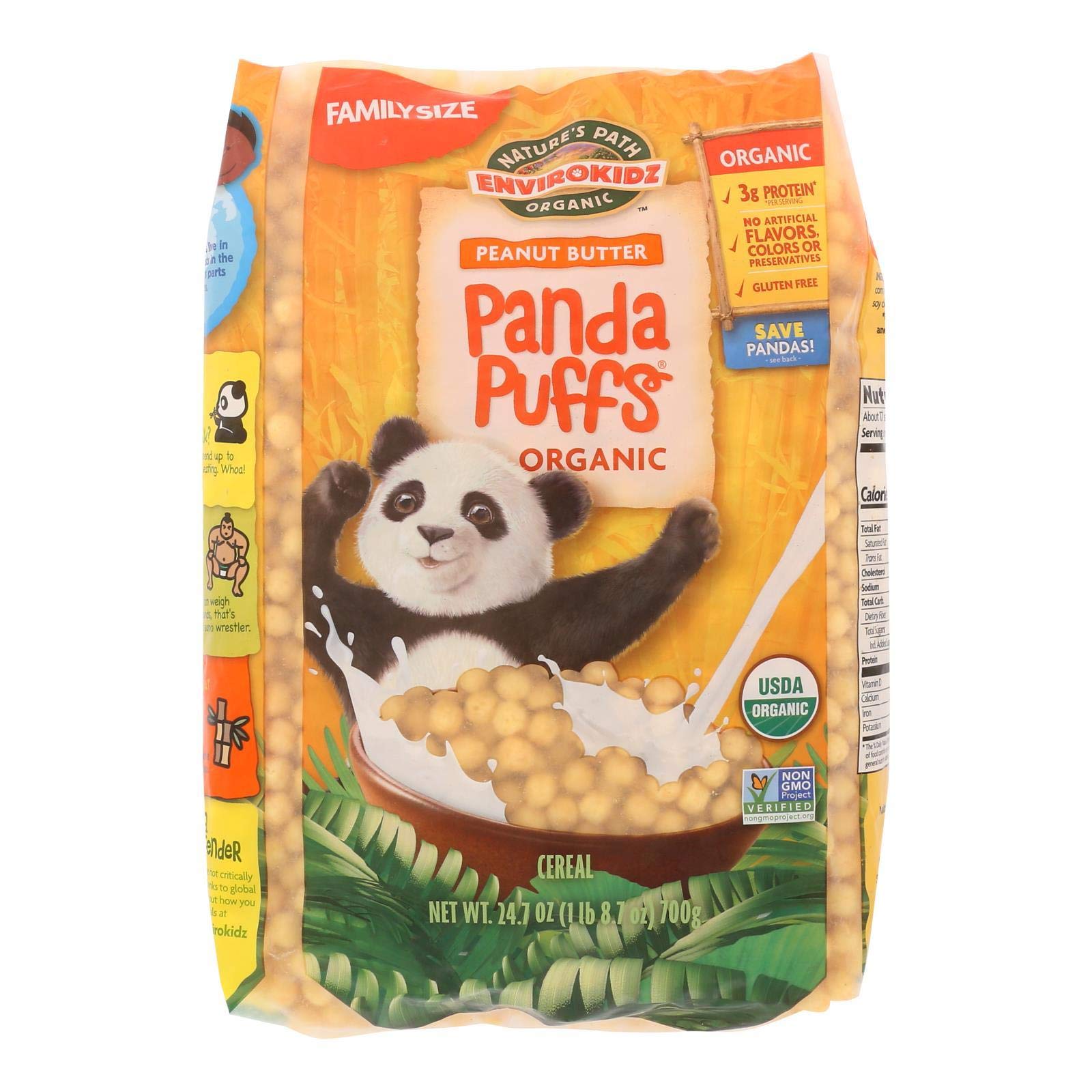 Nature's Path EnviroKidz Panda Puffs Cereal Eco-Pac - 24.76 oz