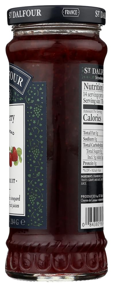 St. Dalfour Deluxe Strawberry Spread, 10 oz (Pack of 3)