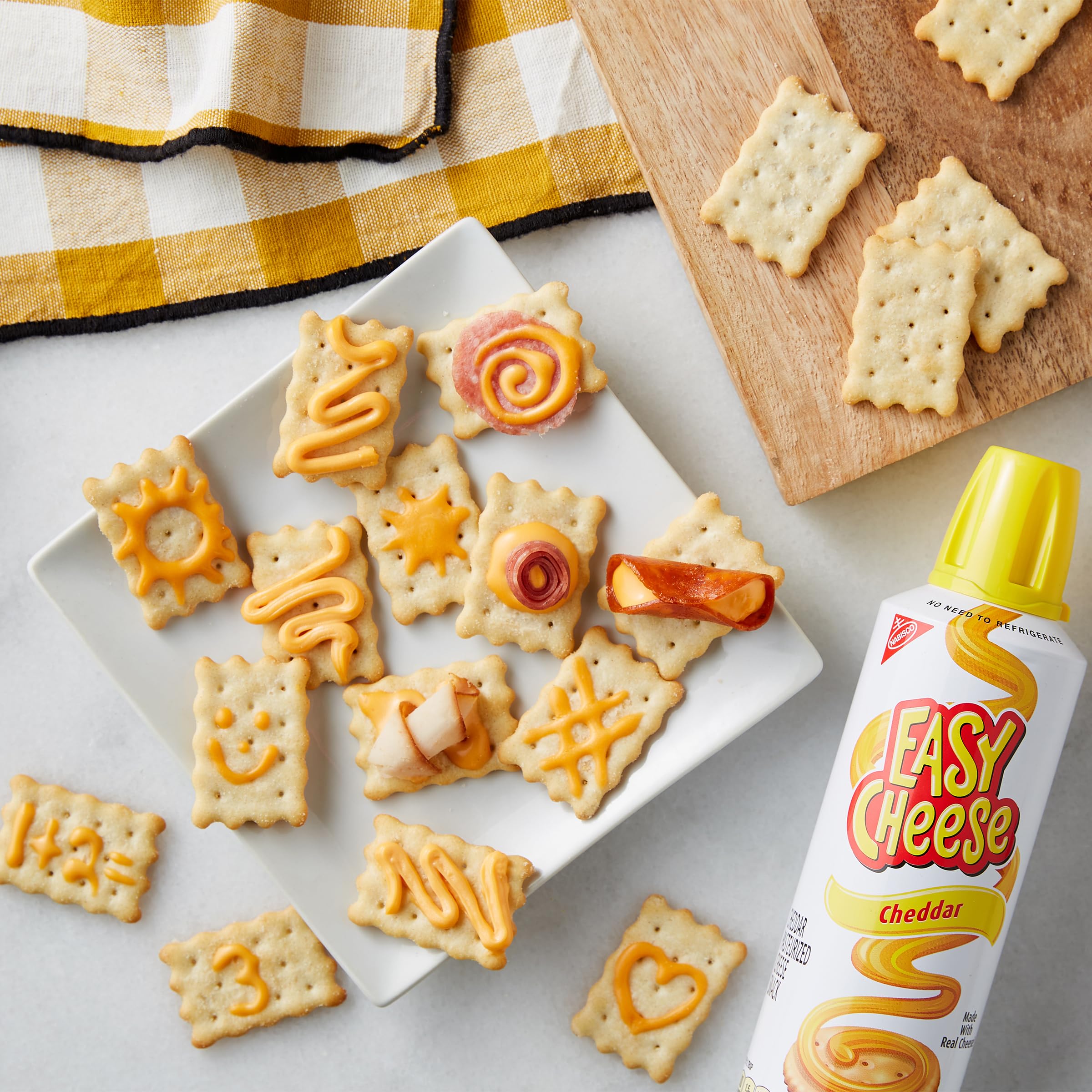 EASY CHEESE Cheddar Cheese Snack, 8 oz