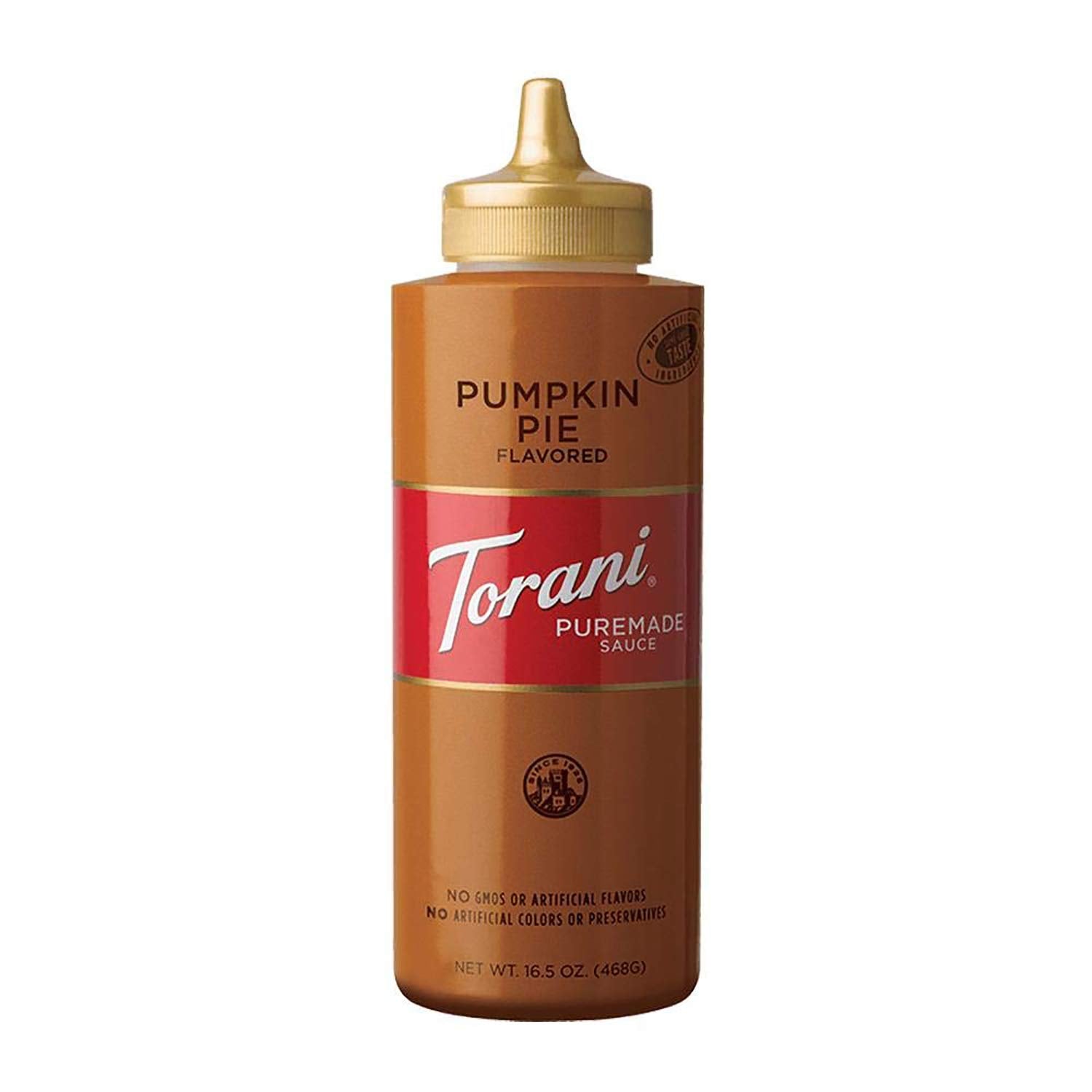 Torani Puremade Sauce, Pumpkin Pie, 16.5 Ounces (Pack of 4)