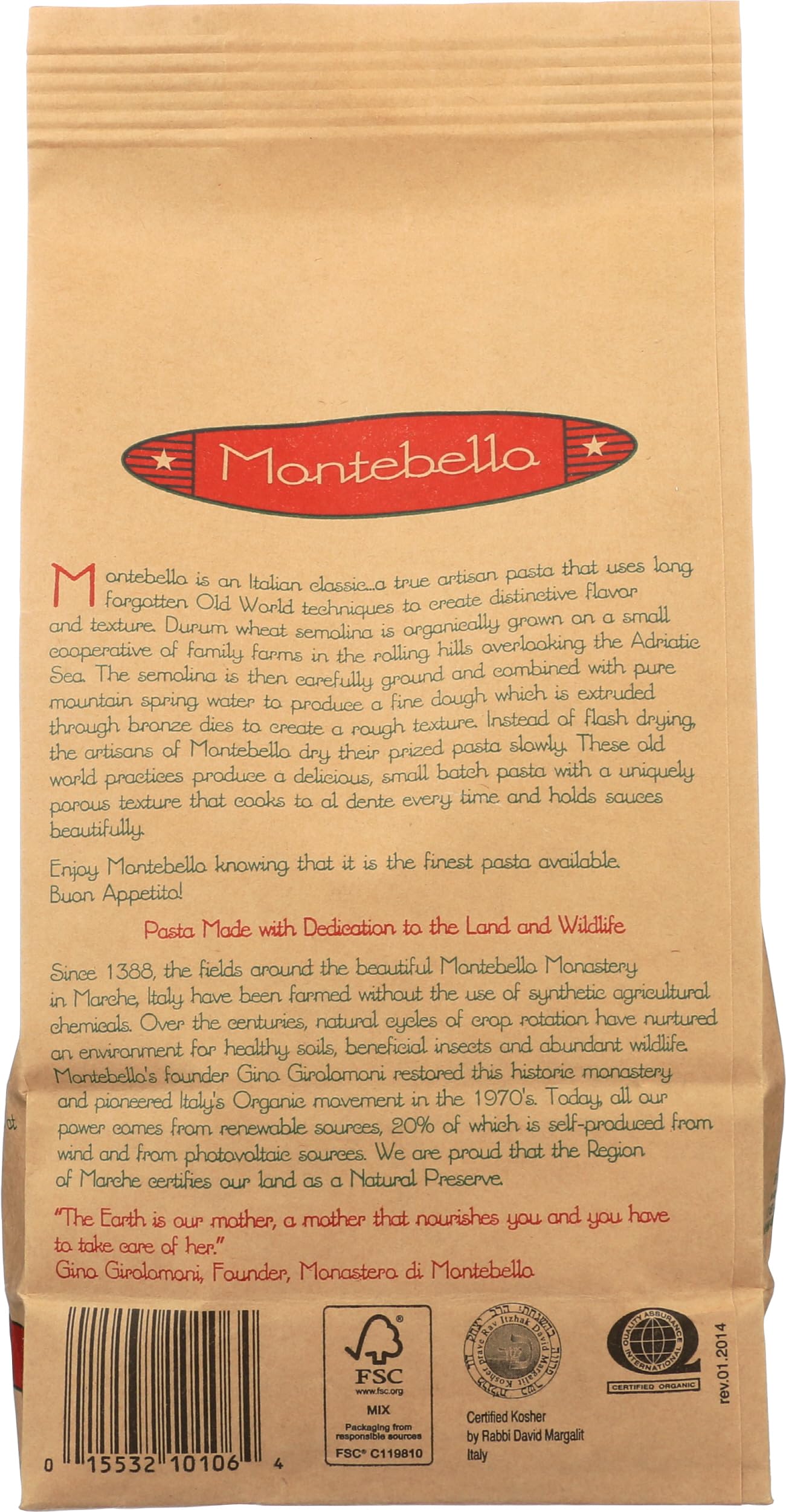 MONTEBELLO Organic Strozzapreti, 16 OZ