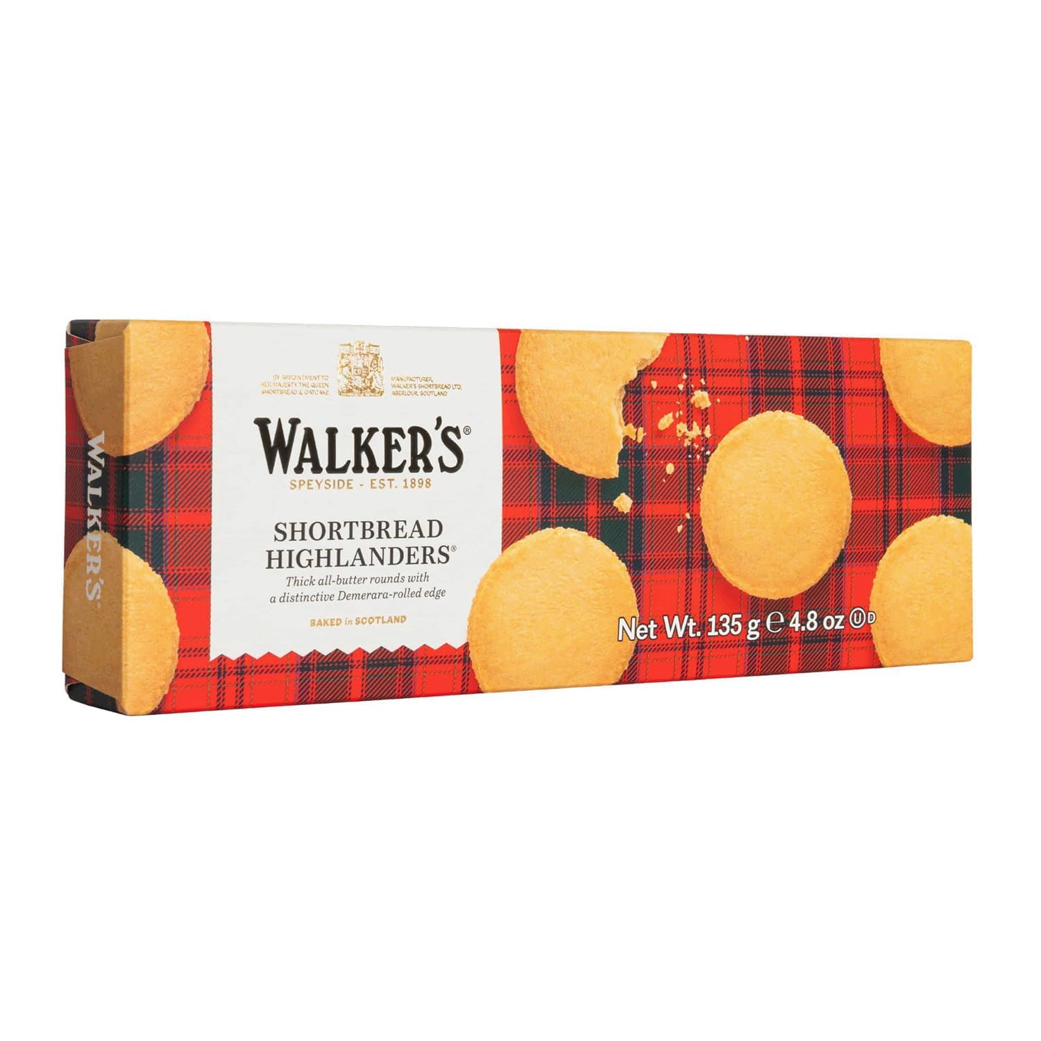 Walkers Homebake Highlander Shortbread, 4.7 Ounce - 12 per case.12