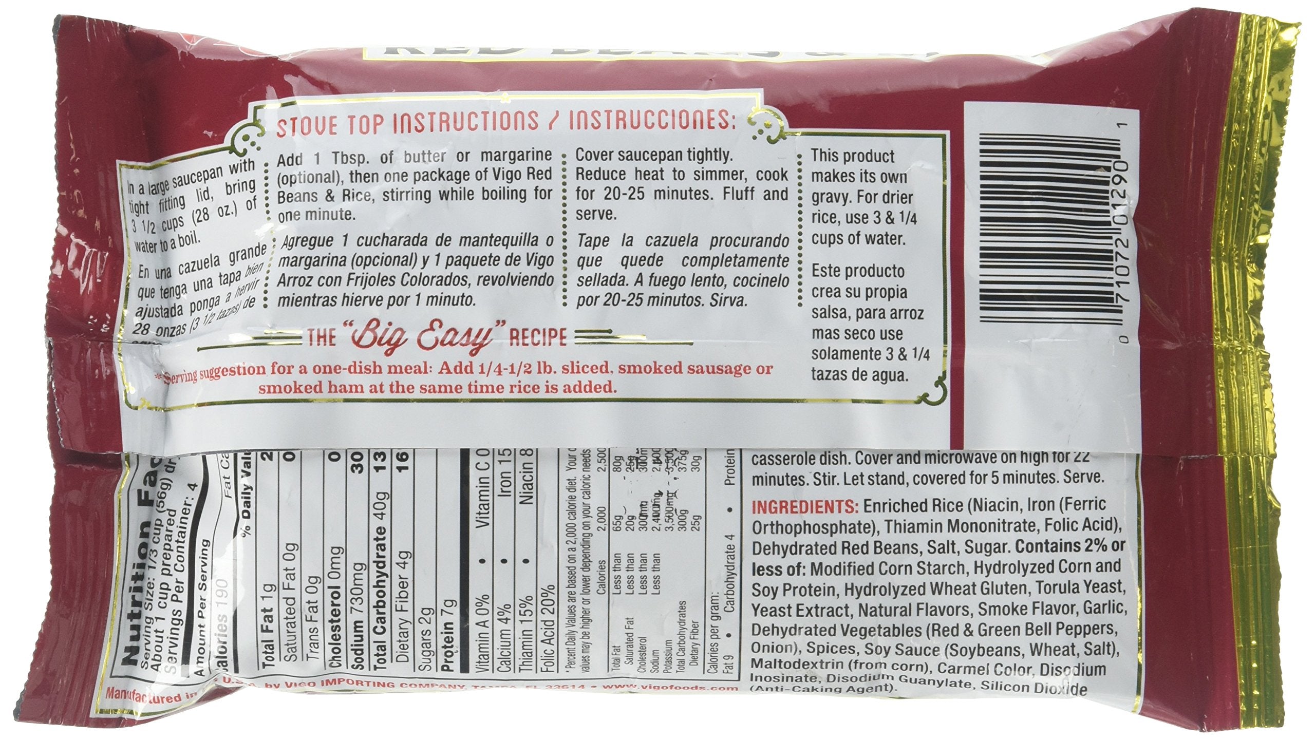 Vigo Red Bean & Rice mix - 8 oz