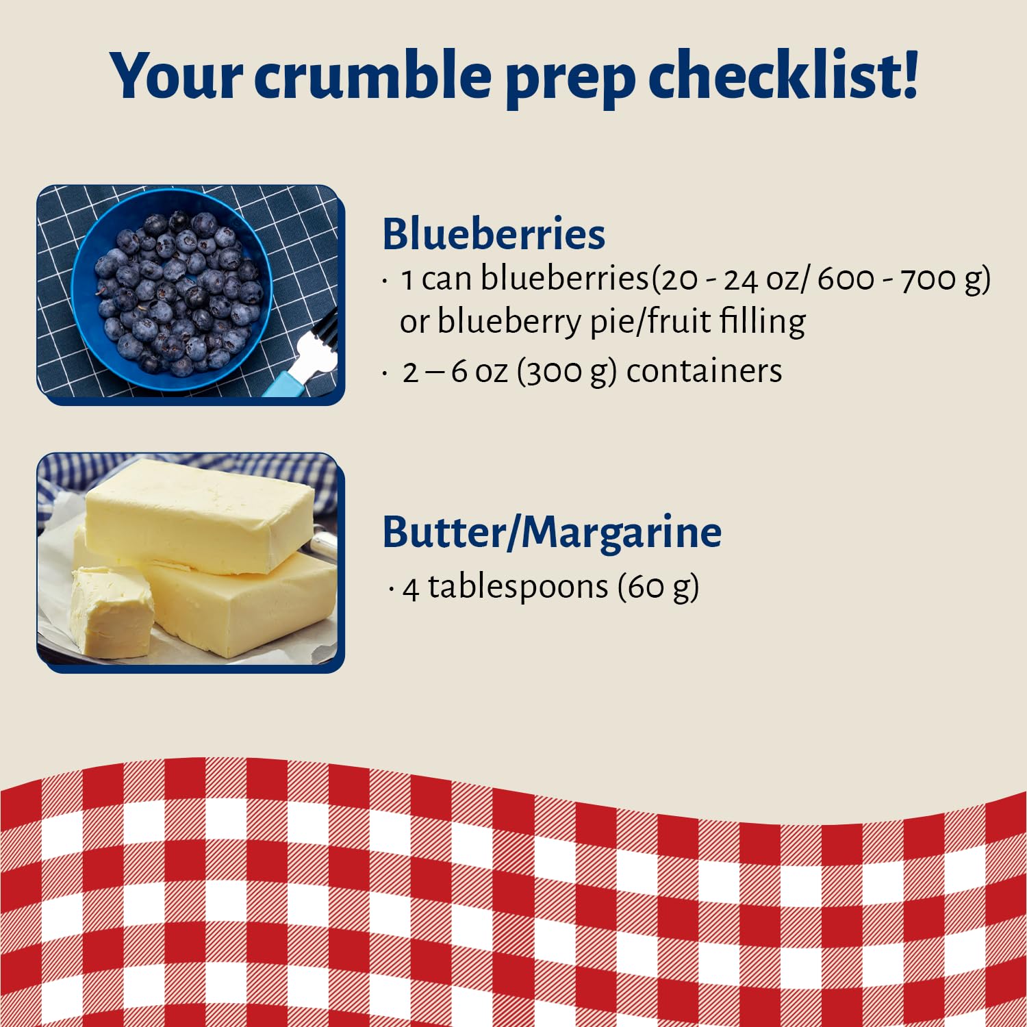 Calhoun Bend Mill Blueberry Crumble Mix | Delicious Easy to Make Crumble Dessert | Perfect for Blueberries or Your Favorite Fruits | Classic Dessert | Ideal for Baking Enthusiasts - 8 Oz (Pack of 6)
