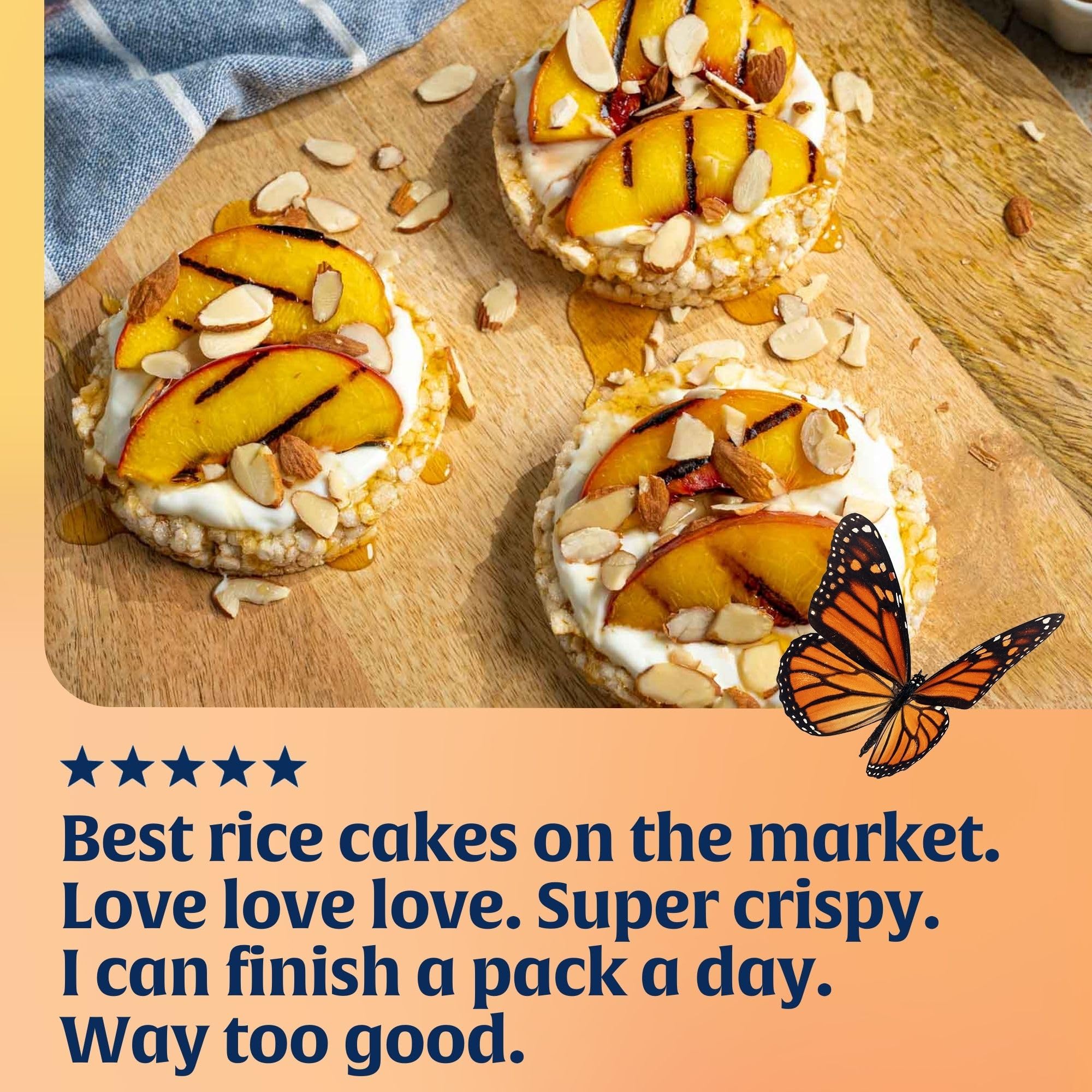 Lundberg Organic Brown Rice Cakes, Honey Nut, 9.6oz(pack of 12), Gluten-Free, Whole Grain, Kosher, USDA Certified Organic, Non-GMO Verified