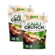 Cauli Crunch | Italian Cauliflower Gluten Free Bread Crumbs – Italian Bread-Free Breadrucmbs, Certified Gluten Free + NON-GMO, Vegan, Kosher Bread Crumb, 2-PACK, (Taste Of Italy)