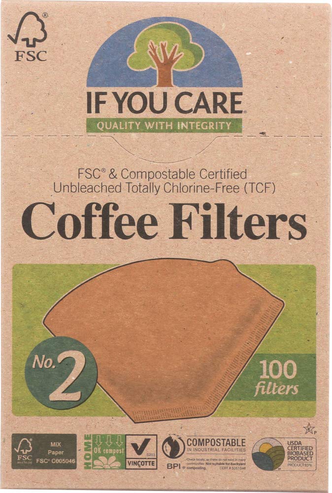 If You Care, Coffee Filters, No. 2 Size, 100 Filters - 2PC