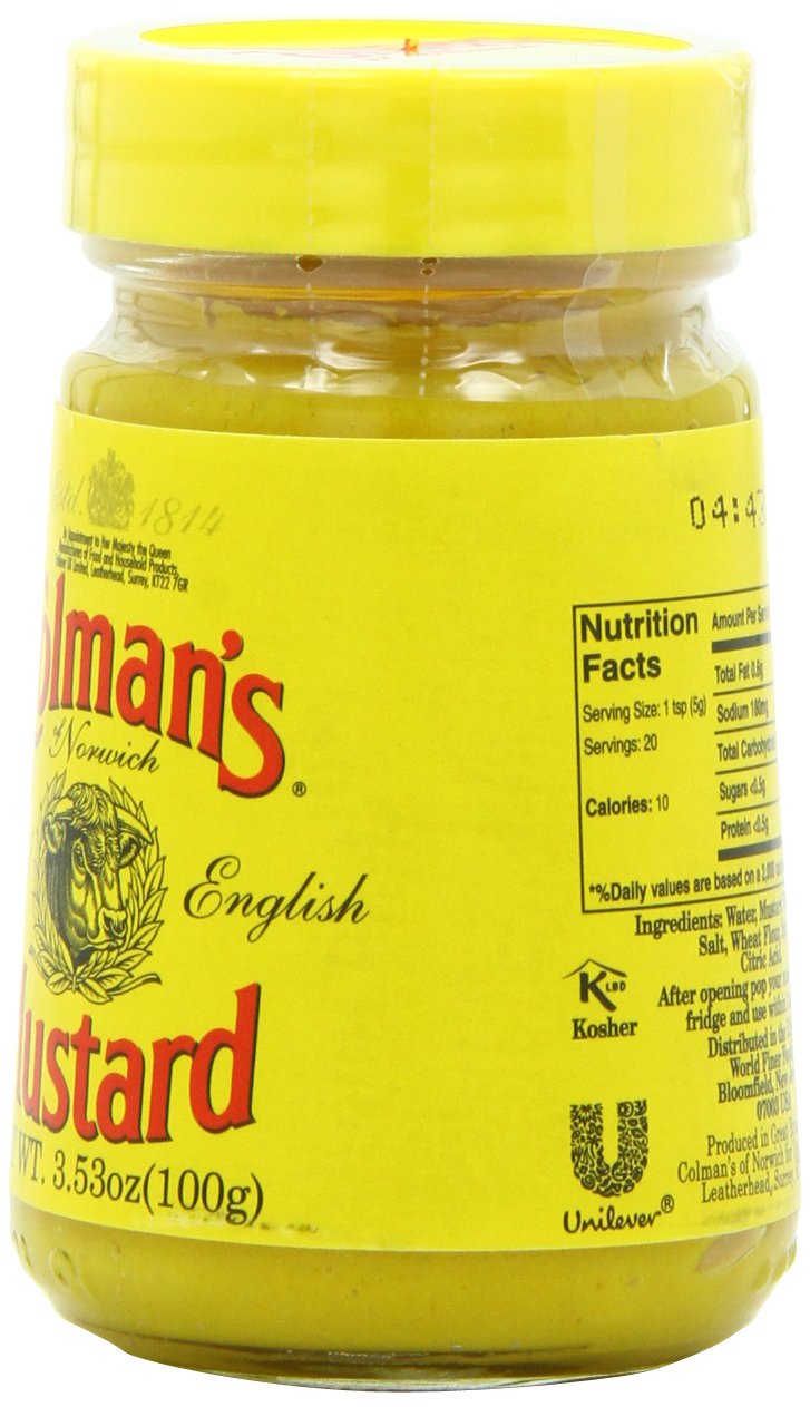 Colman's Prepared Mustard, 3.5-Oz., Pack of 6
