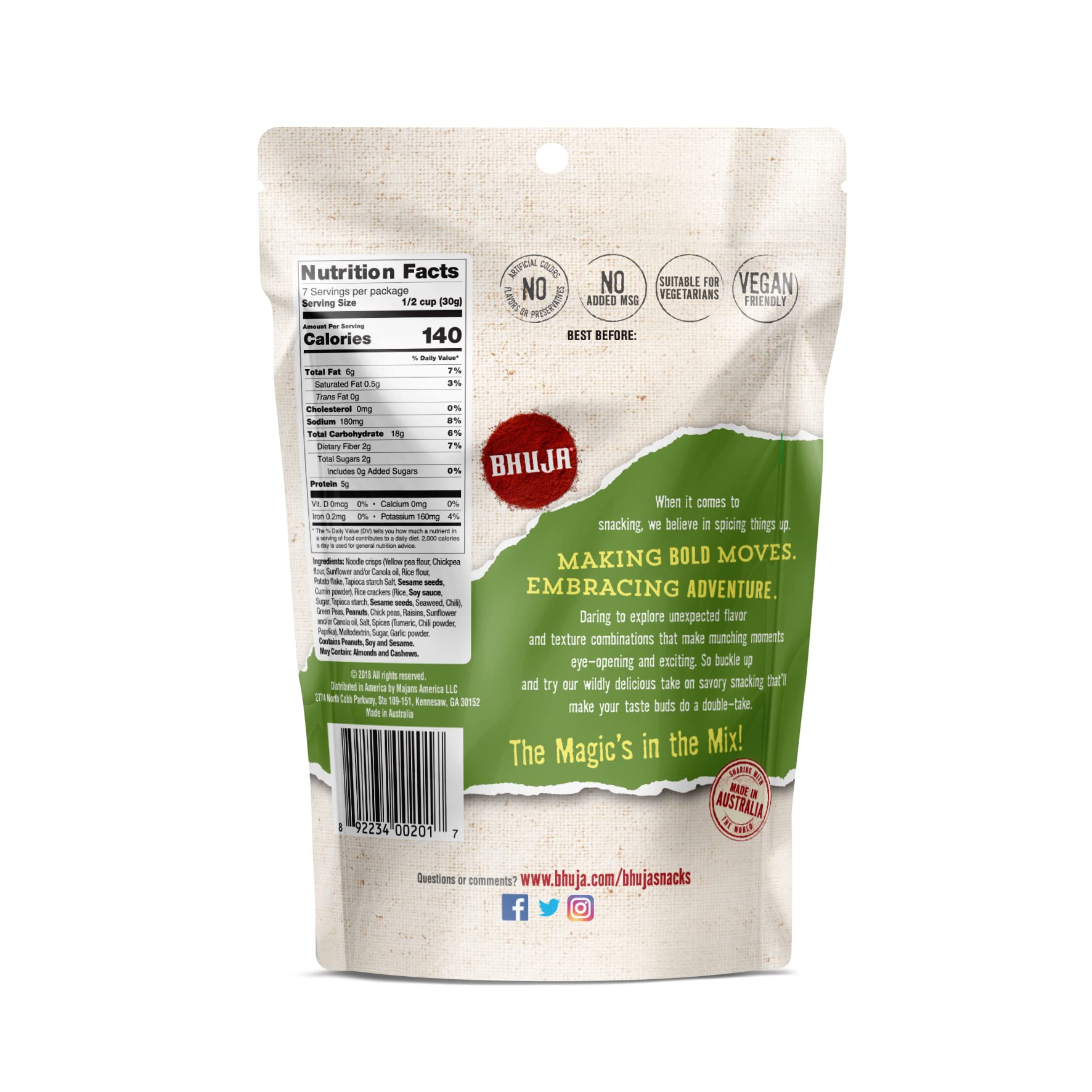Bhuja Nut Mix, 7-ounce Bags