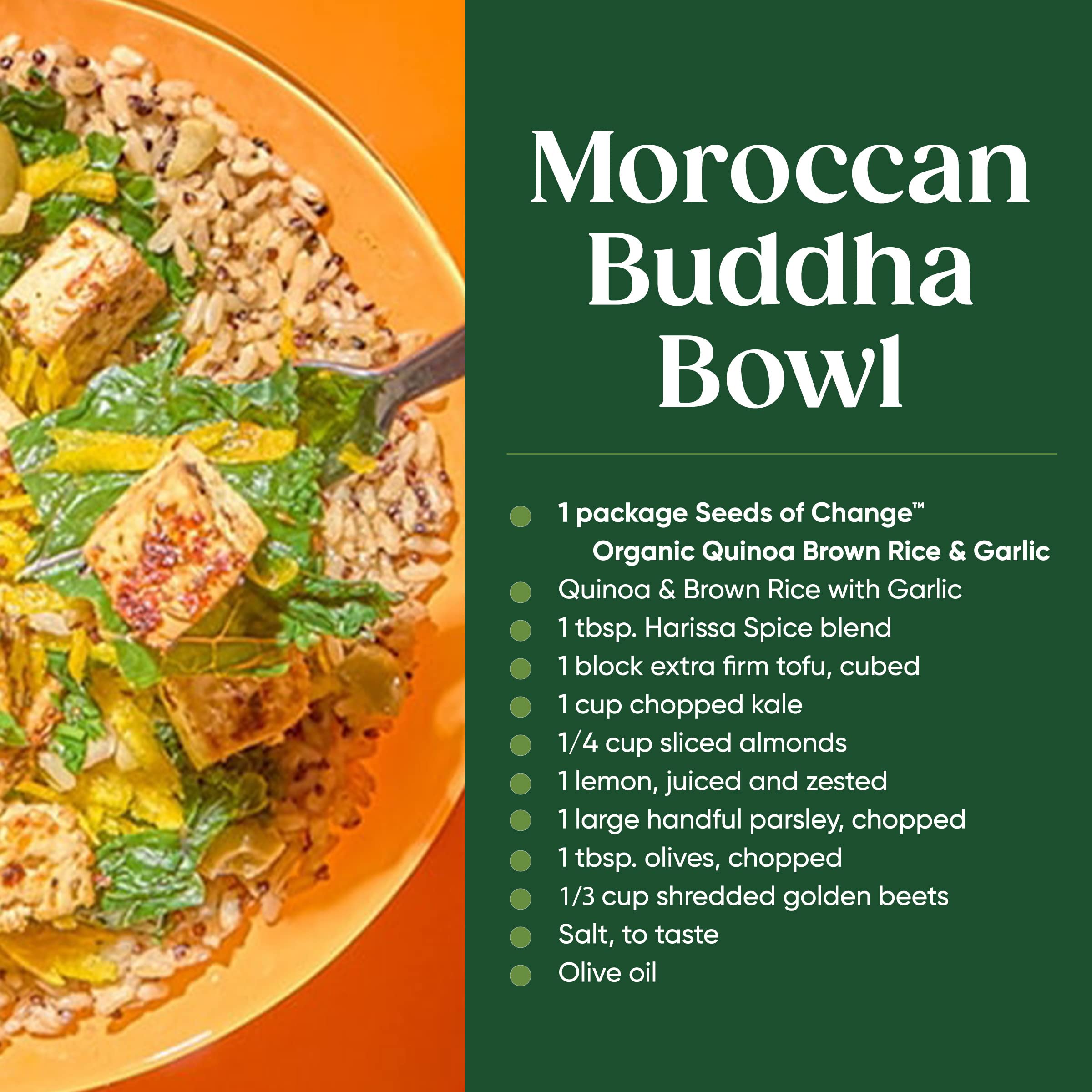 SEEDS OF CHANGE Organic Quinoa & Brown Rice with Garlic, 8.5 Ounce