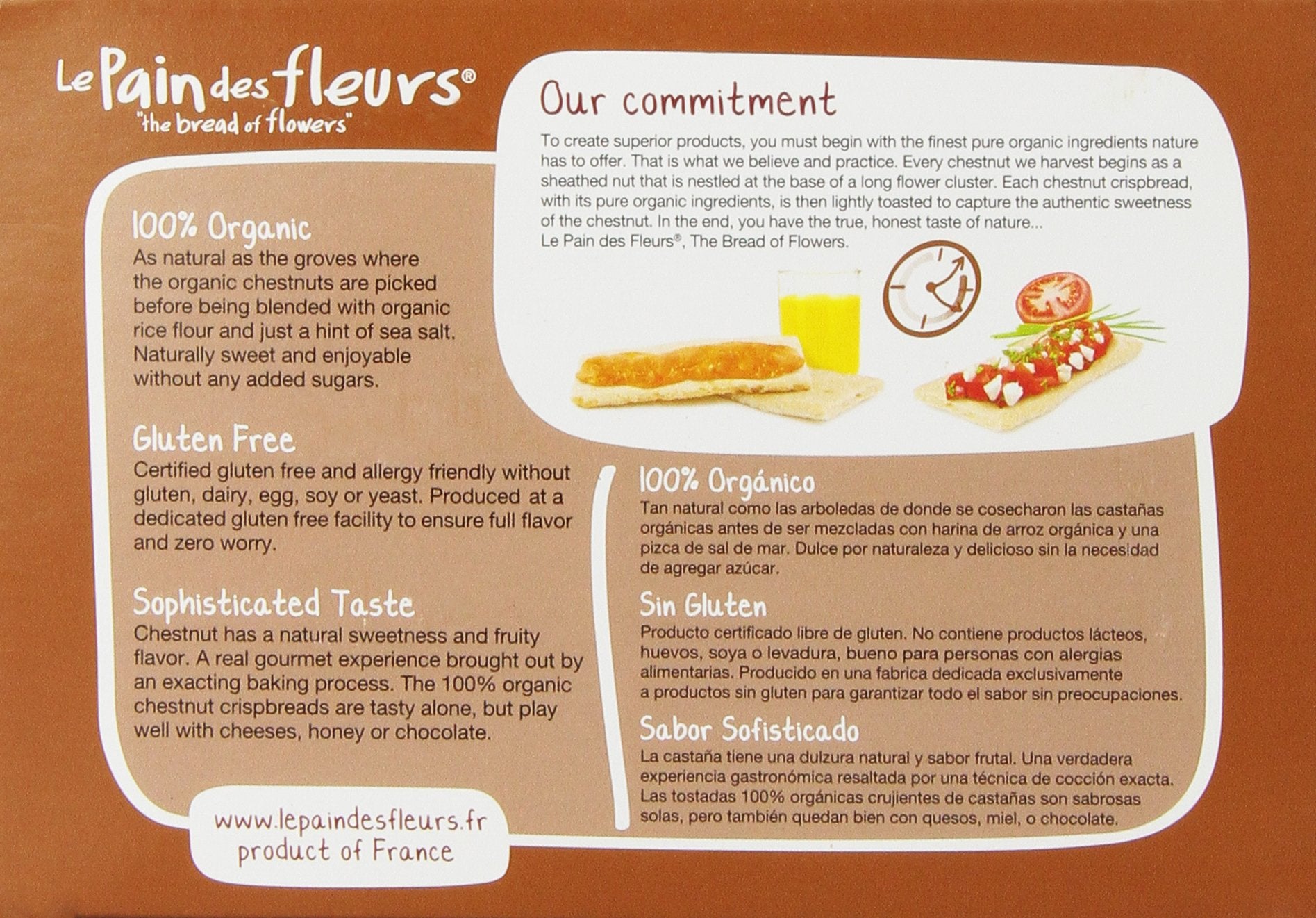 Le Pain des Fleurs Crispbread, 4.4 Ounce